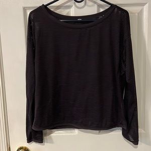 Lululemon long sleeve stripe shirt sheer